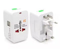 Universal Travel Adapter with Dual USB Ports | Worldwide UK EU US AU Plug Converter with Surge Protection