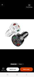 20W USB-C PD Fast Car Charger | 4 Port USB & Type-C QC 3.0 Car Phone Charger Adapter
